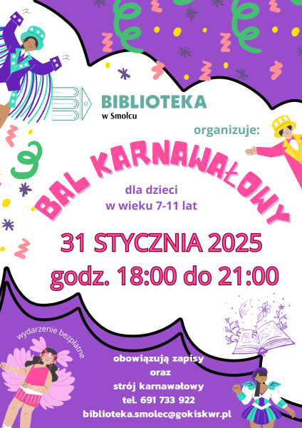 Biblioteczny bal karnawałowy